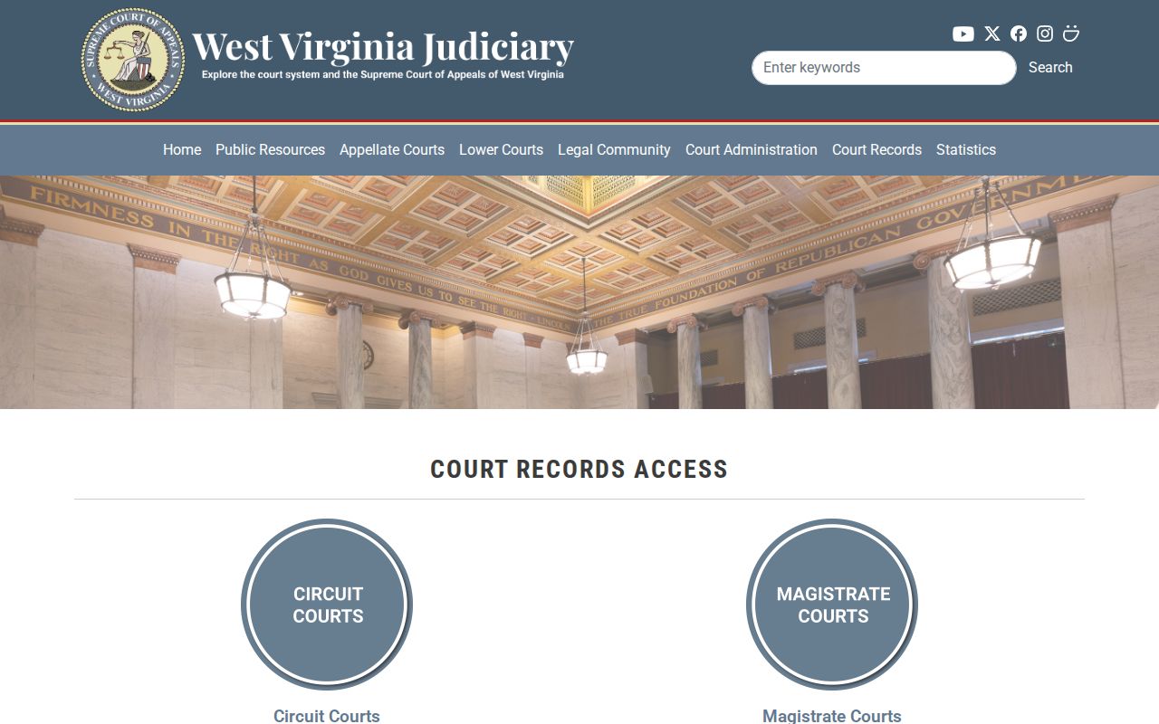 Barbour County court record access through WVPASS and MCRSearch